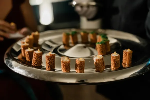 Appetizer service at a corporate event