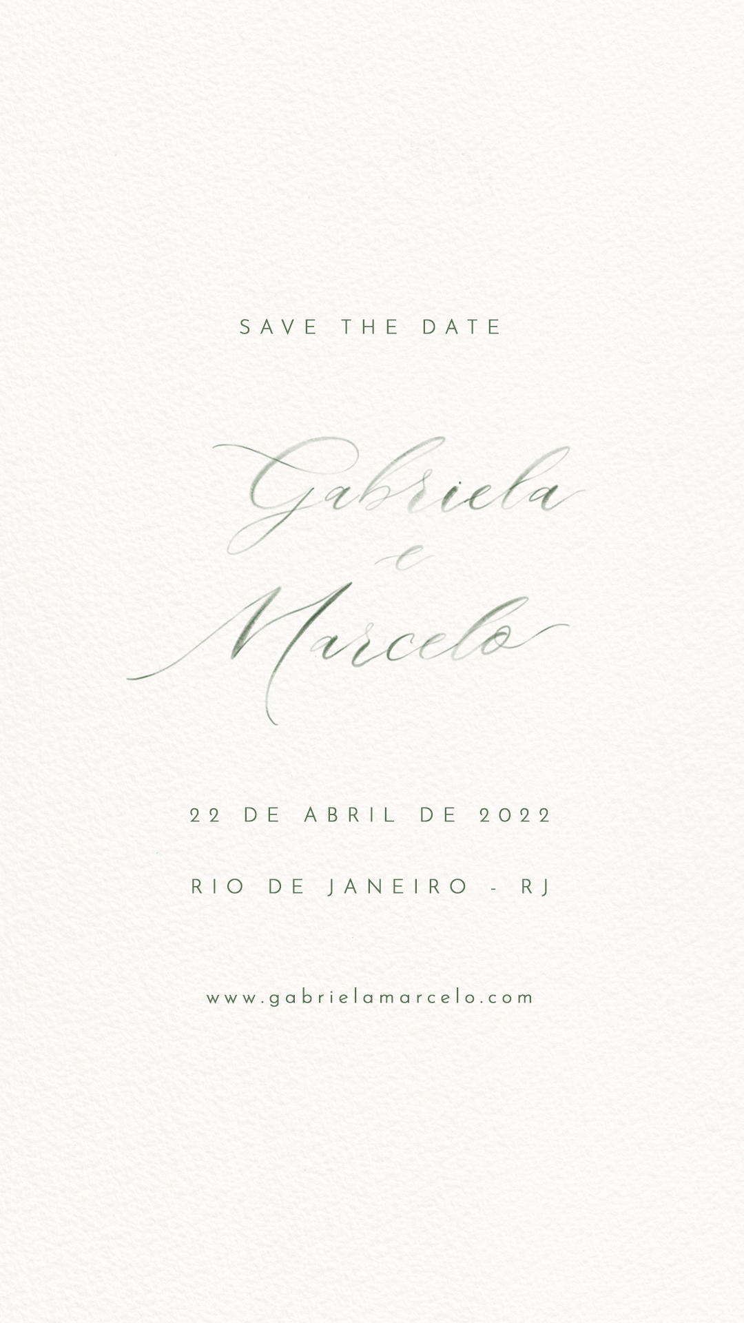 Save the Date example from TCD Eventos