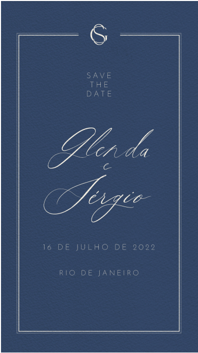 Save the Date example from TCD Eventos