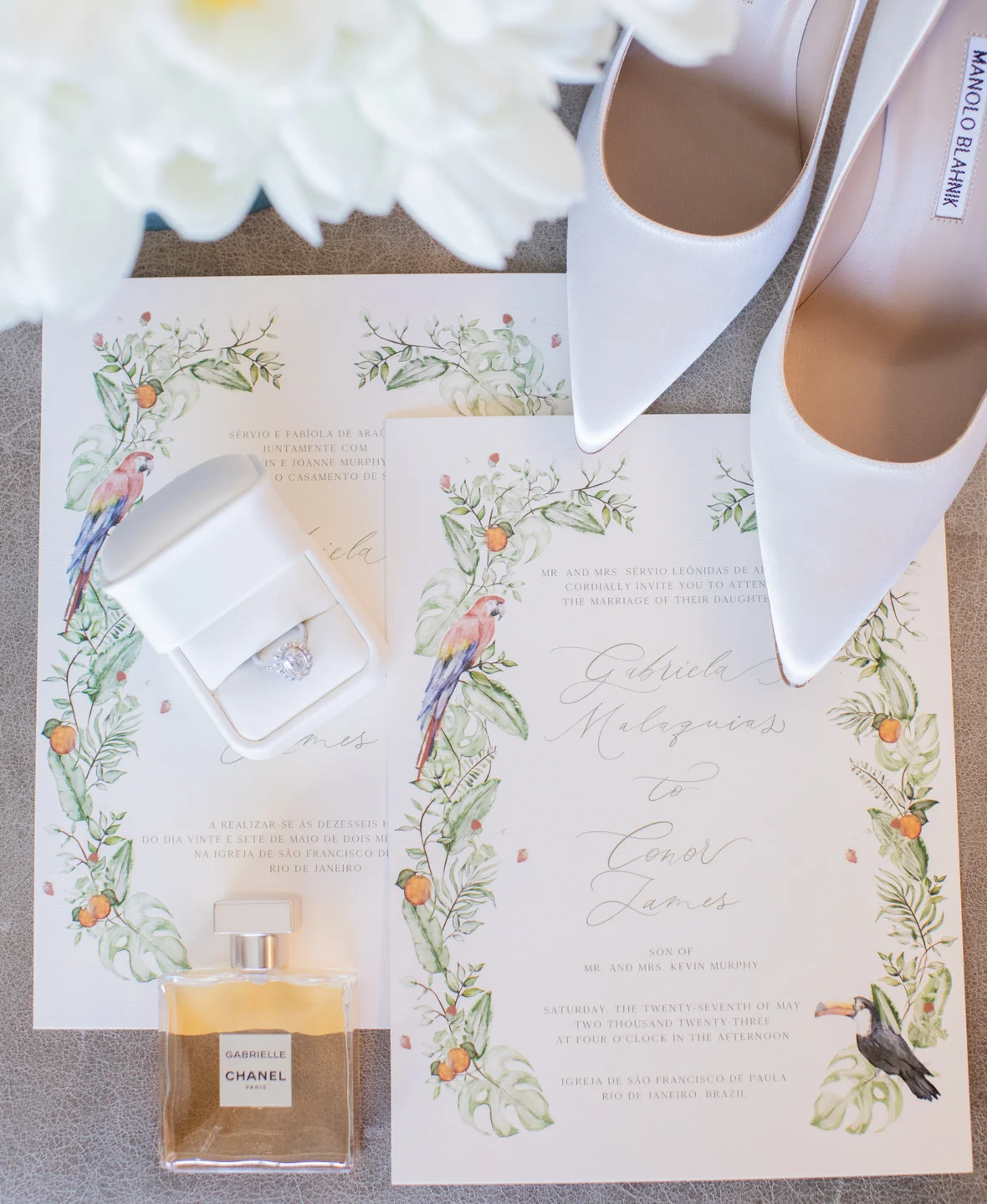 Wedding stationery and accessories for Gabriela and Conor