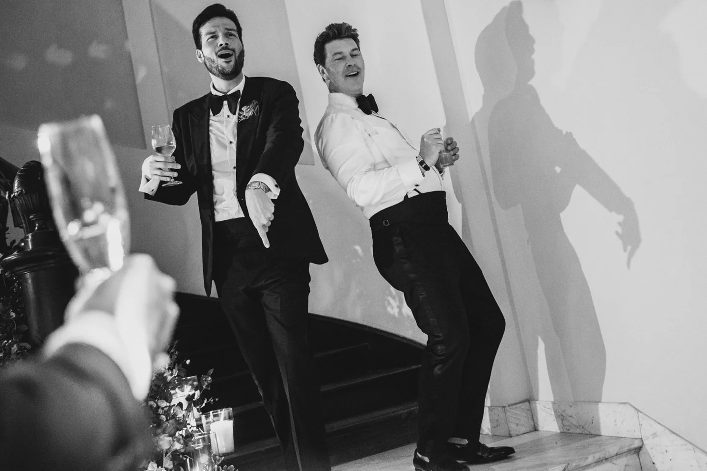 Gary and Carlos celebrating their wedding